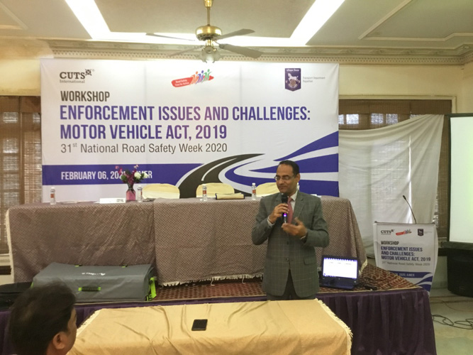 Training of Police and Transport Officials Conducted by CUTS International, Ajmer, Rajasthan